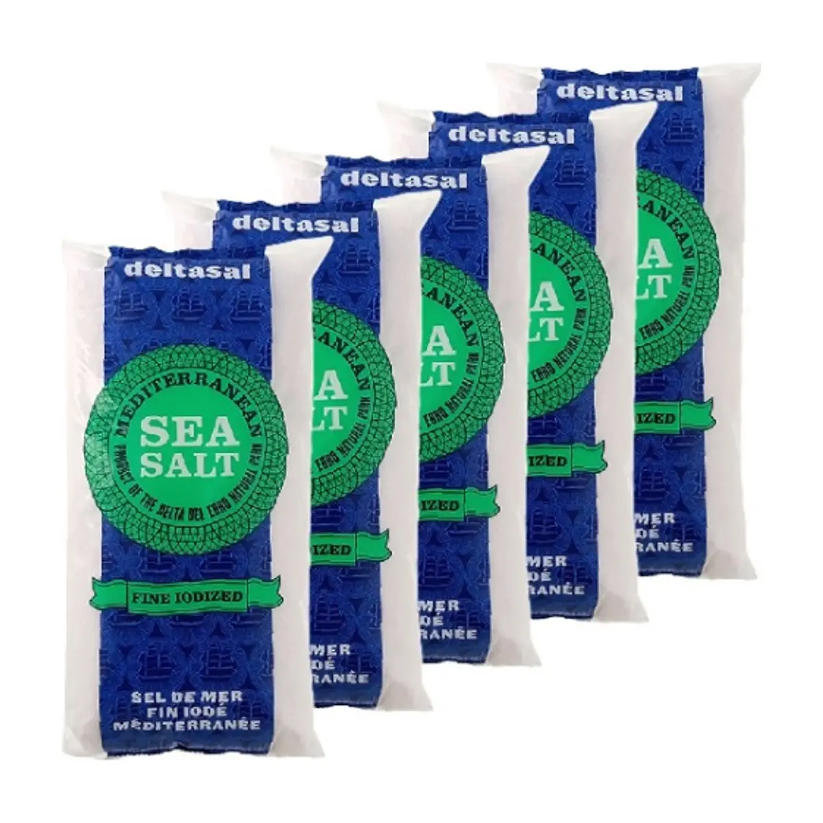 Sal fina marina yodada (5 x 1 kg / 2.2 lb)