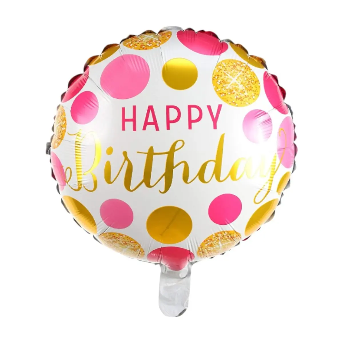 Globo Happy Birthday con estampados dorados Ballon (18 pulgadas)