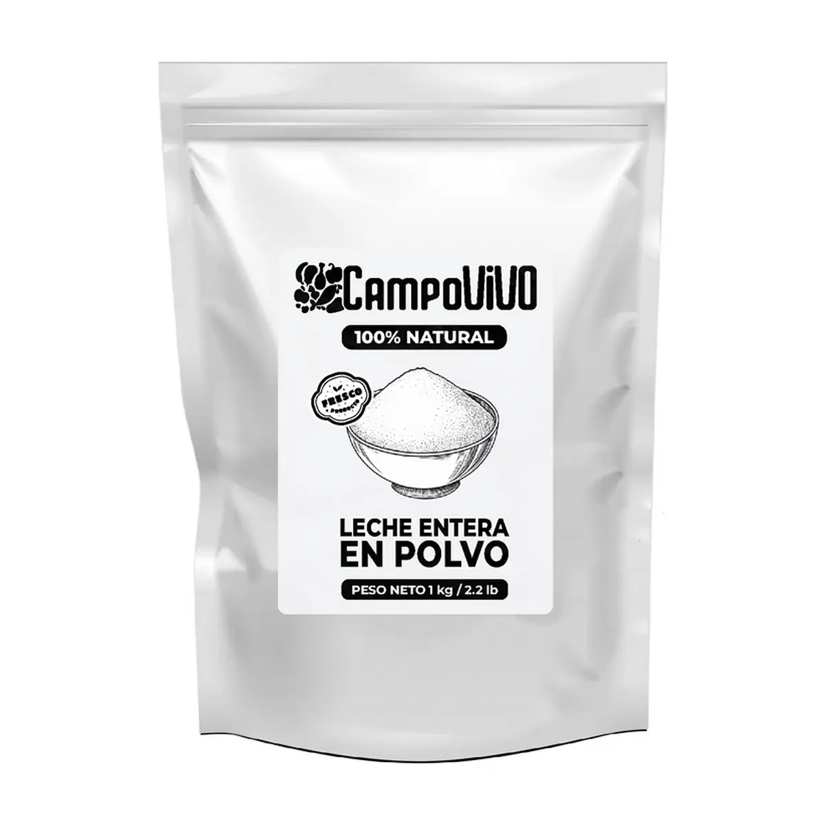 Leche entera en polvo Campo Vivo (1 kg / 2.2 lb) - Miniatura 1