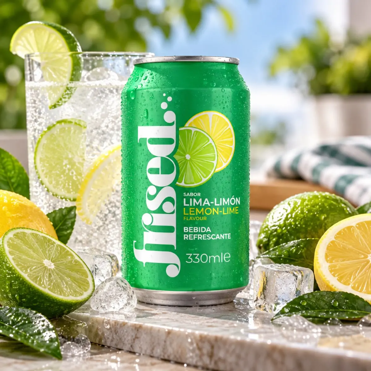 Refresco de lima-limón Frised 330 ml - Thumbnail 4