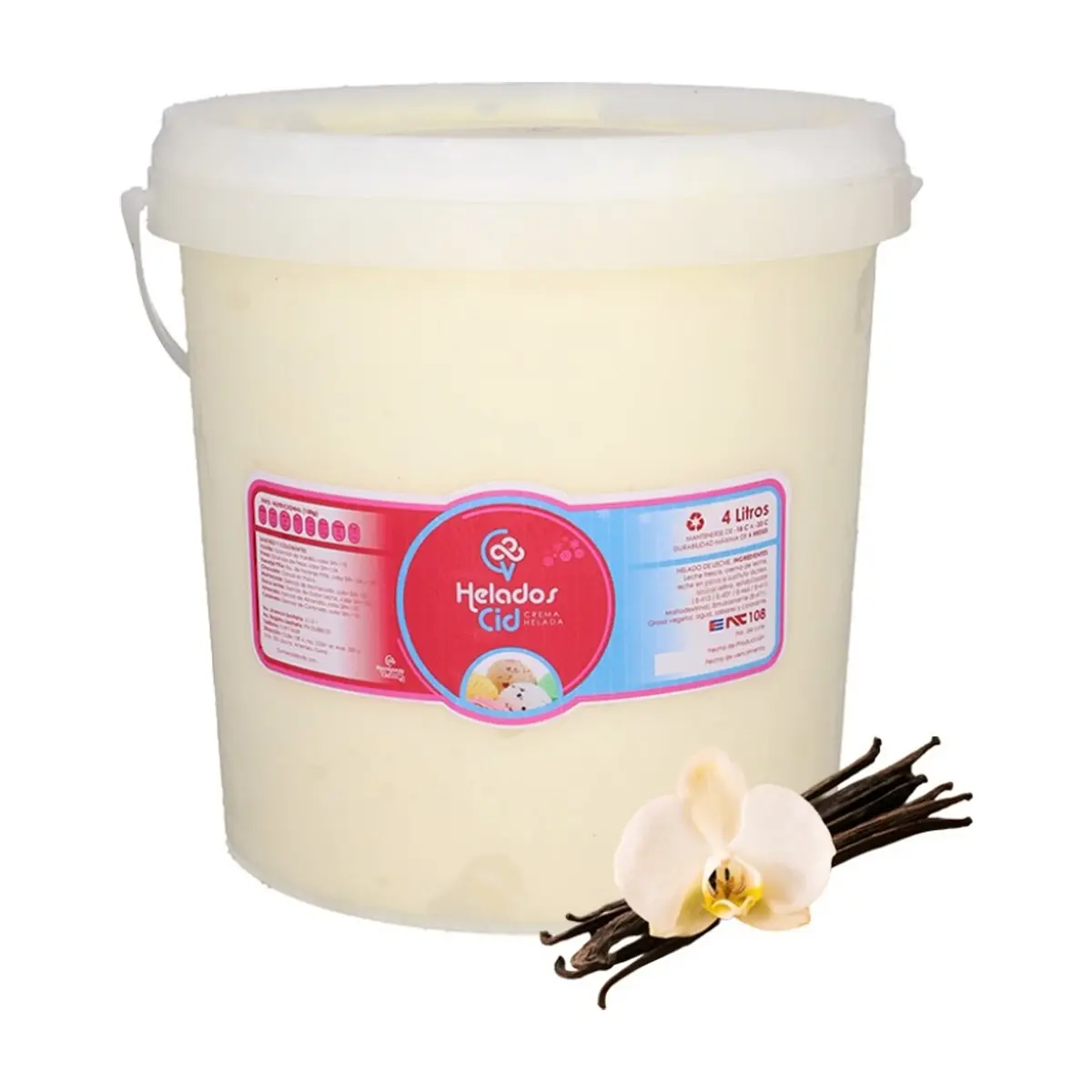 Helado sabor vainilla CID (4 L) - Thumbnail 2