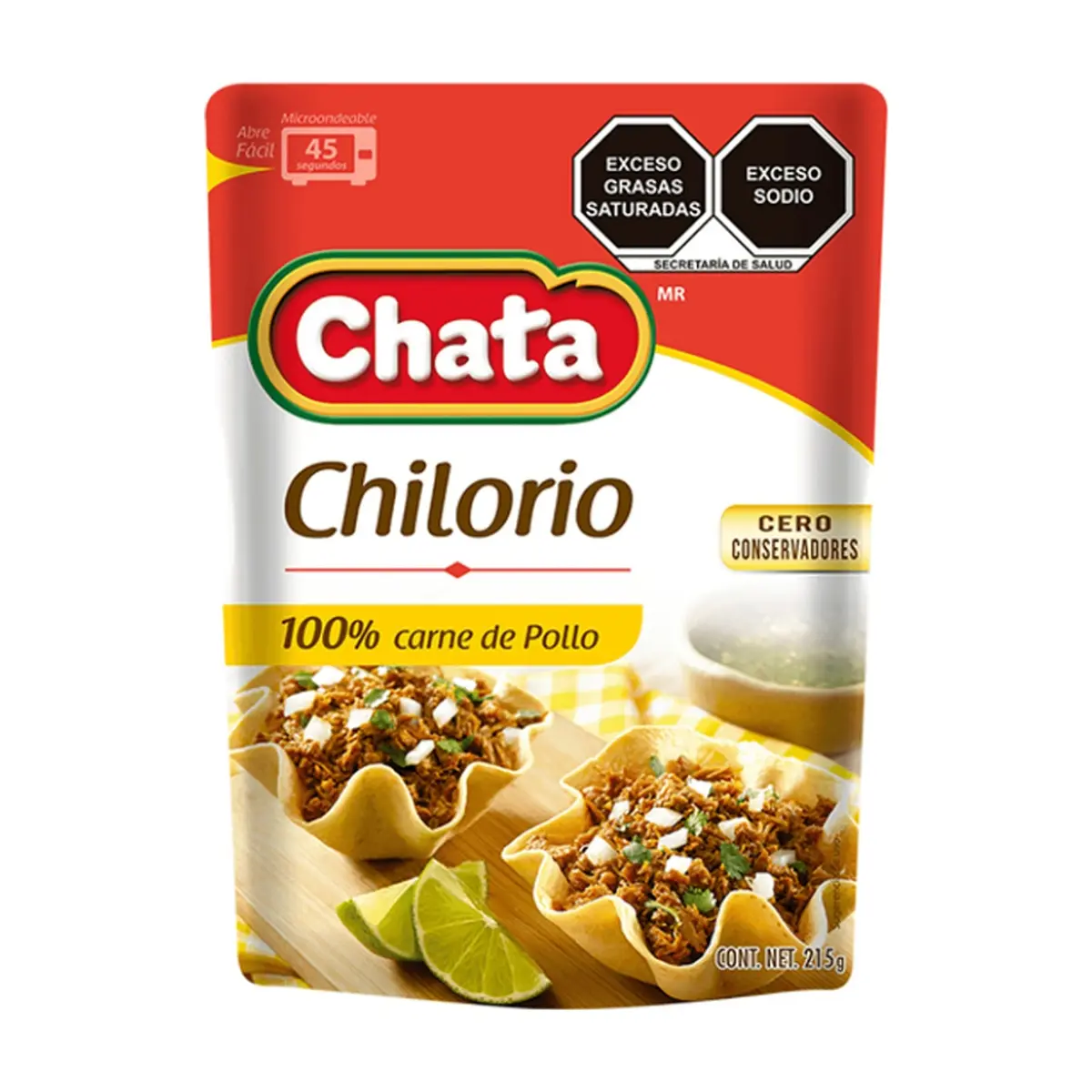 Carne 100% de pollo condimentada Chilorio Chata (215 g / 7.58 oz)