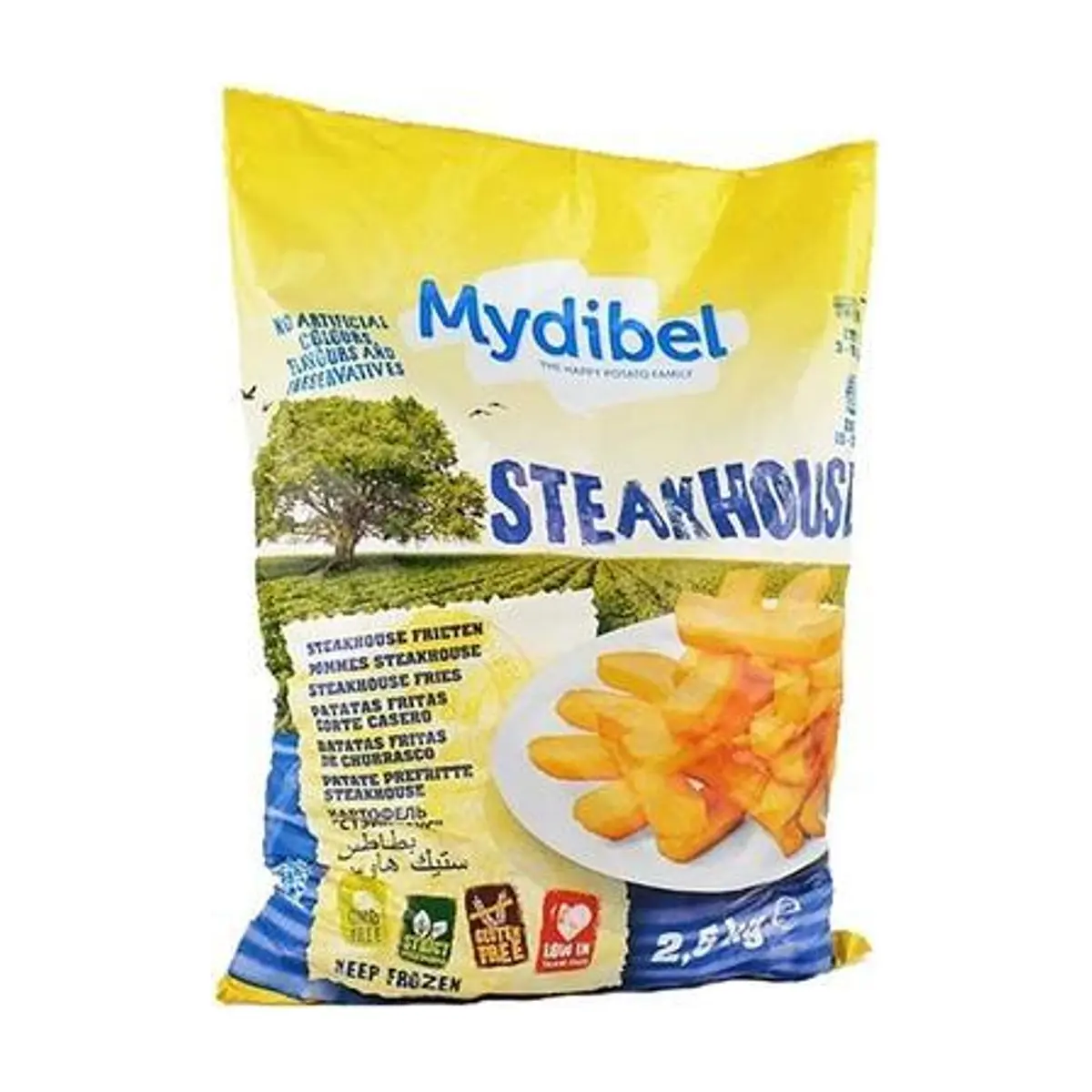 Papas Prefritas Tipo Steakhouse (2.5 kg) MYDIBEL - Image 1
