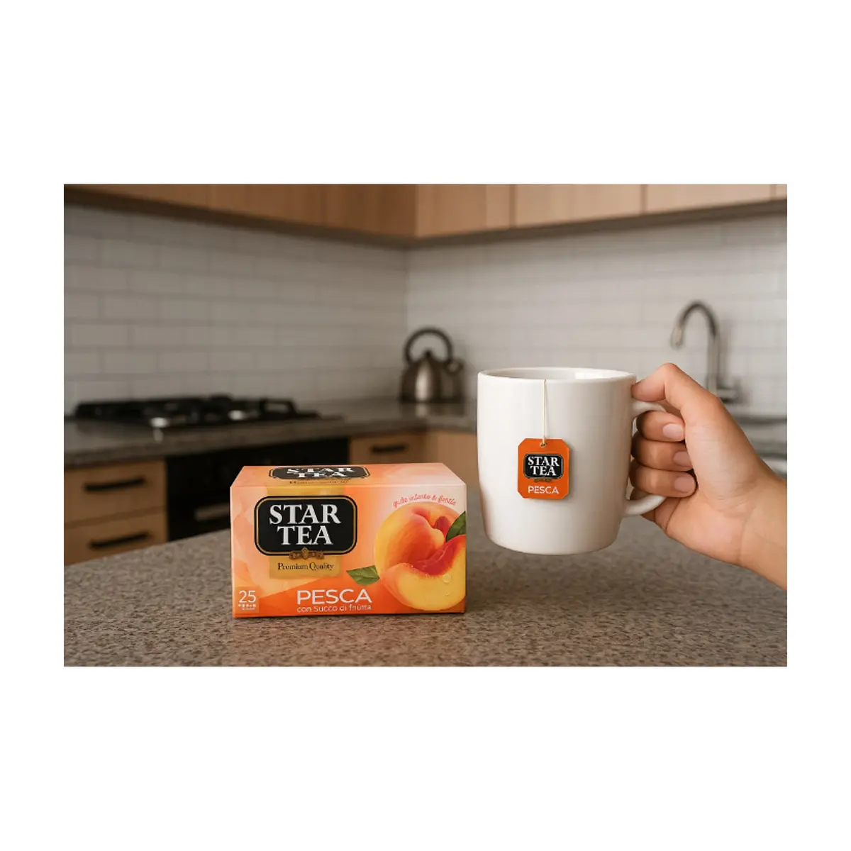 Té sabor a melocotón Star Tea (42.5 g / 1.49 oz) - Thumbnail 5