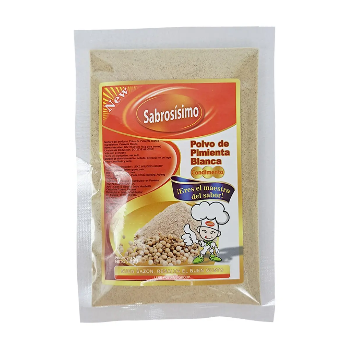 Pimienta blanca en polvo Sabrosísimo (43 g / 1.52 oz)