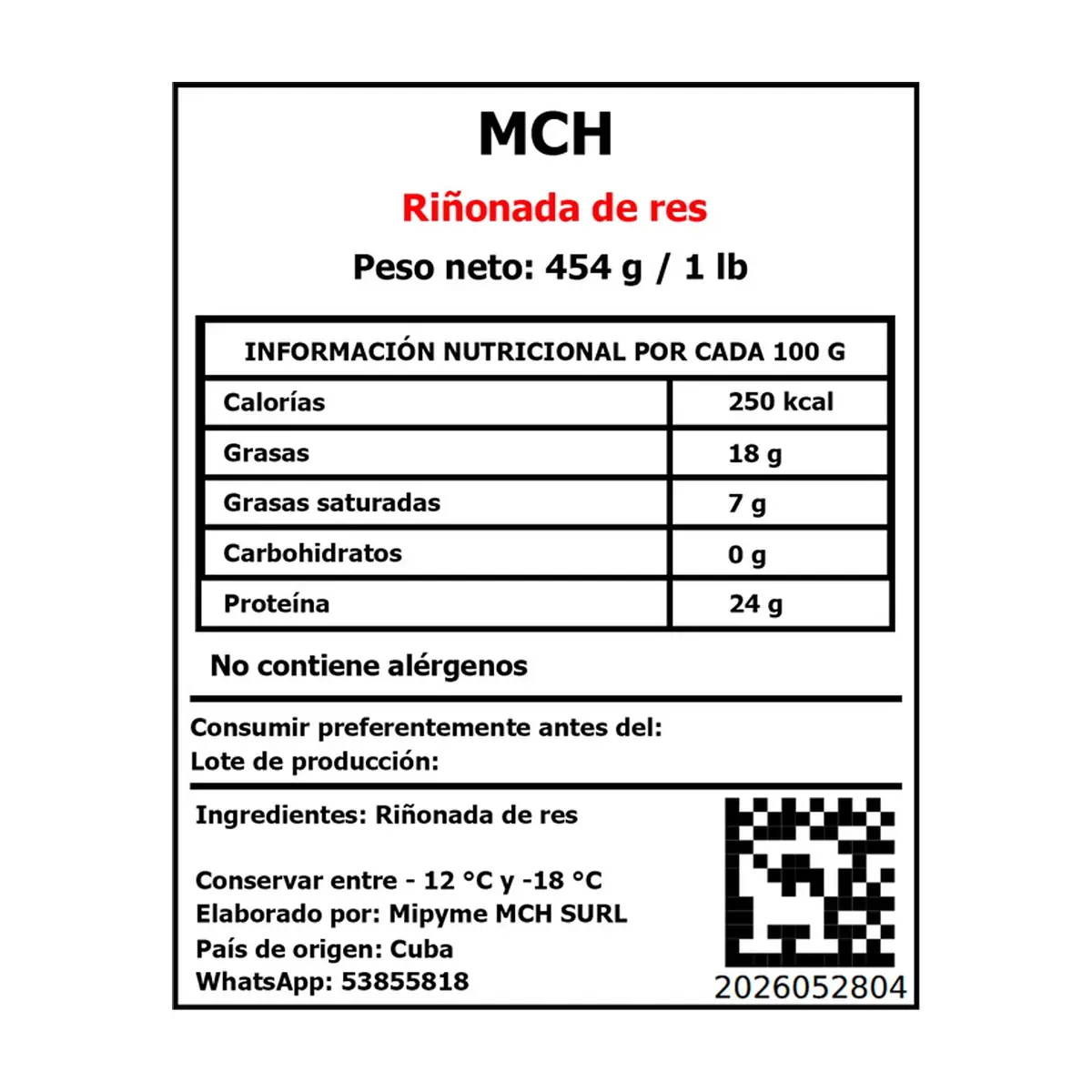 Riñonada de res MCH (454 g / 1 lb) - Thumbnail 3