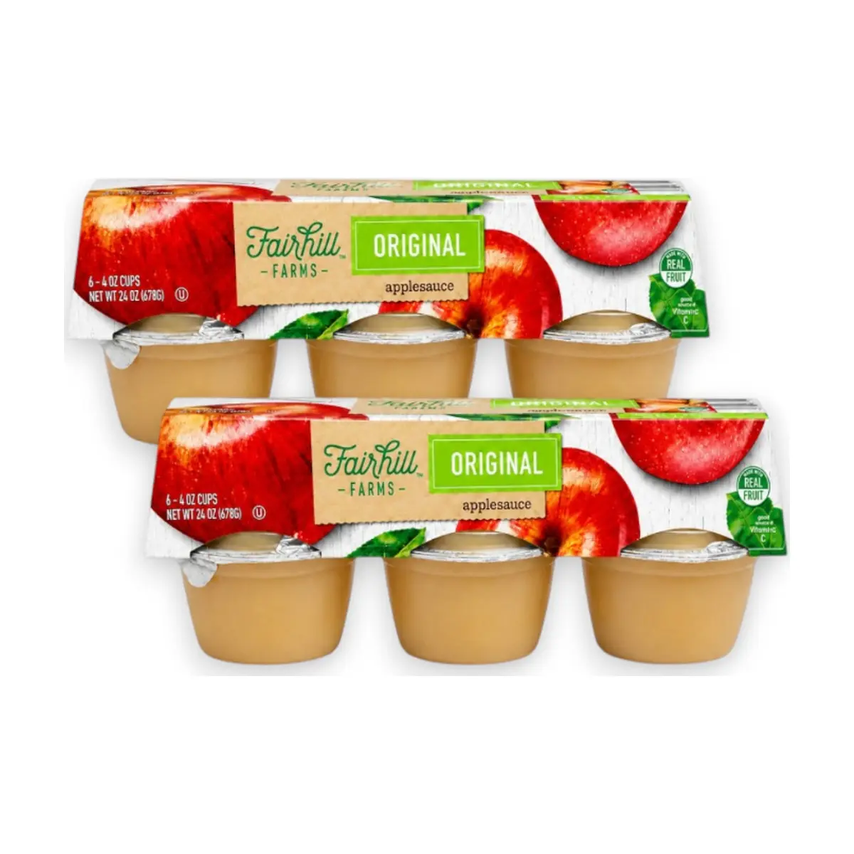 Compota de manzana Fairhill Farms (12 x 113 g / 4 oz)