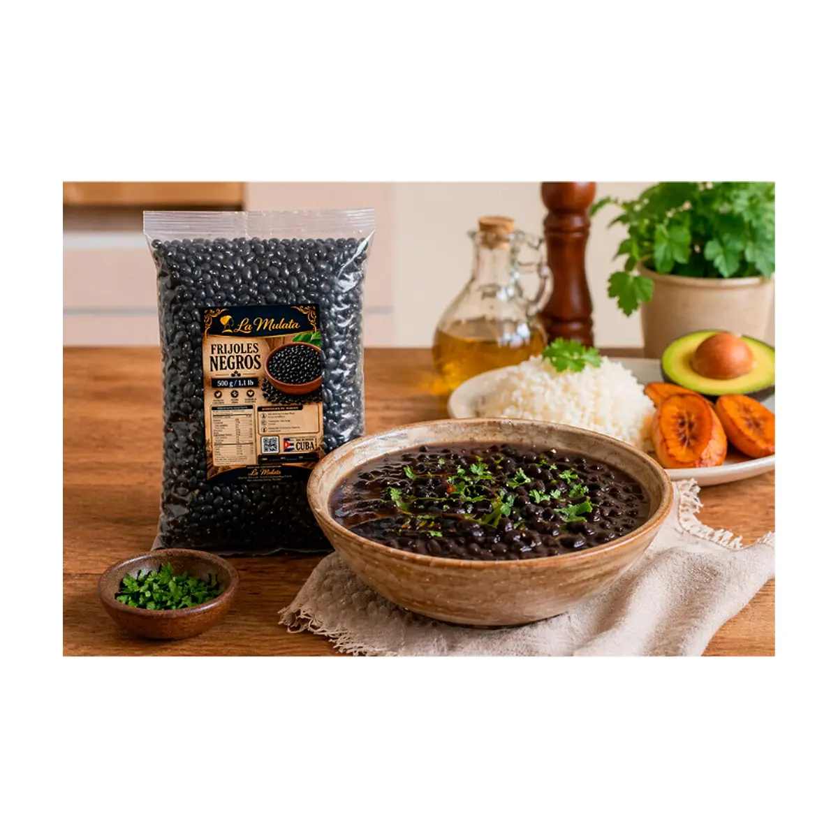 Frijoles negros La Mulata (500 g / 1.1 lb) - Thumbnail 3
