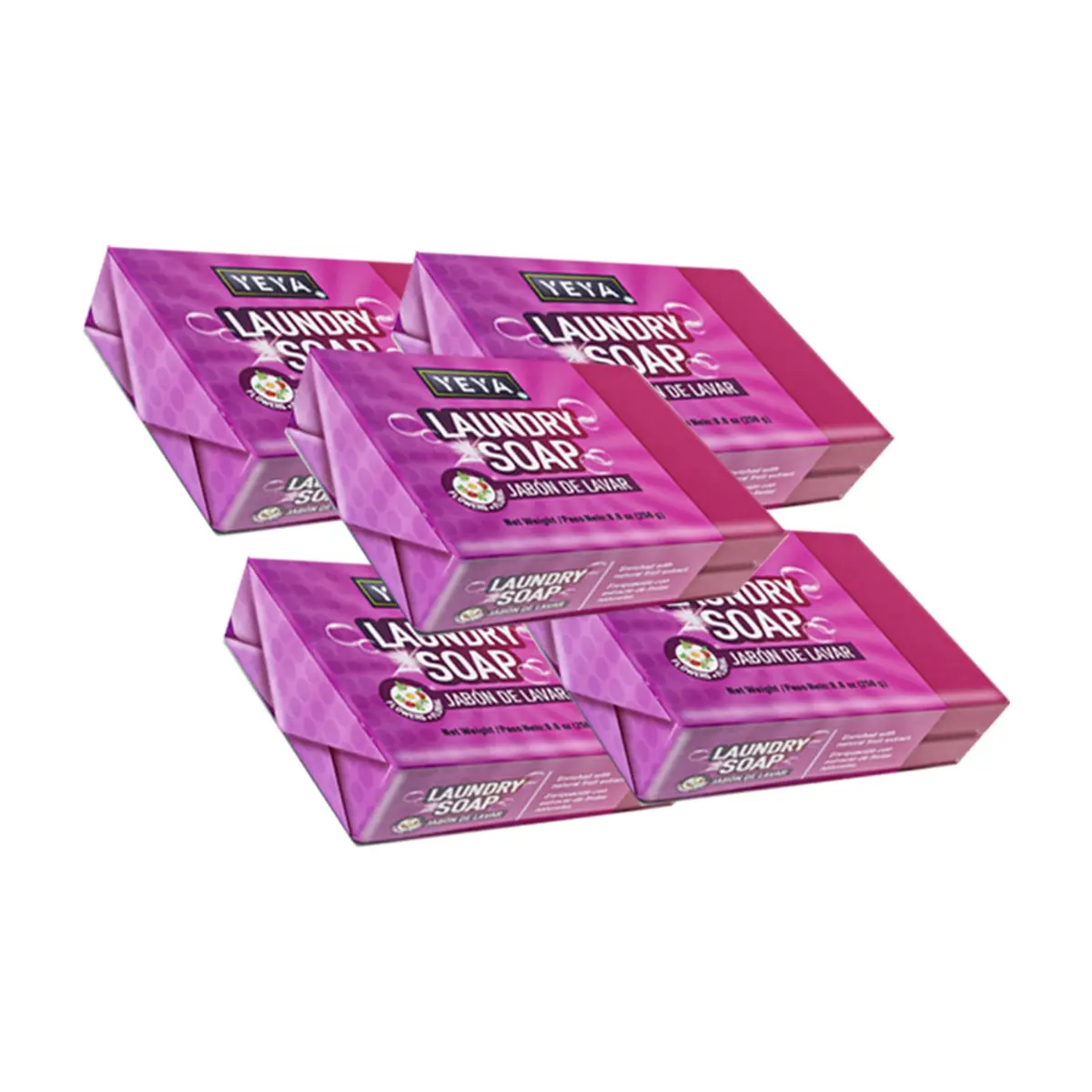 Jabón de lavar con aroma floral YEYA (5 x 250 g / 8.8 oz) - Imagen 1