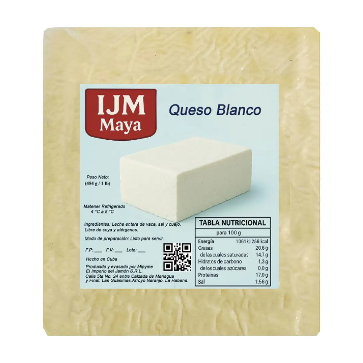 Queso blanco IJM Maya (454 g / 1 lb) - Miniatura 3