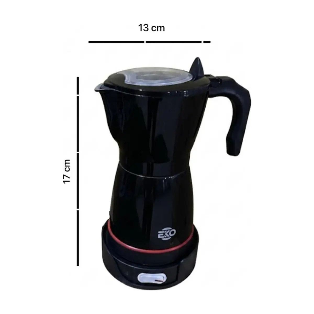 Cafetera eléctrica de 6 tazas color negro Eko EKO401M-01 - Miniatura 2