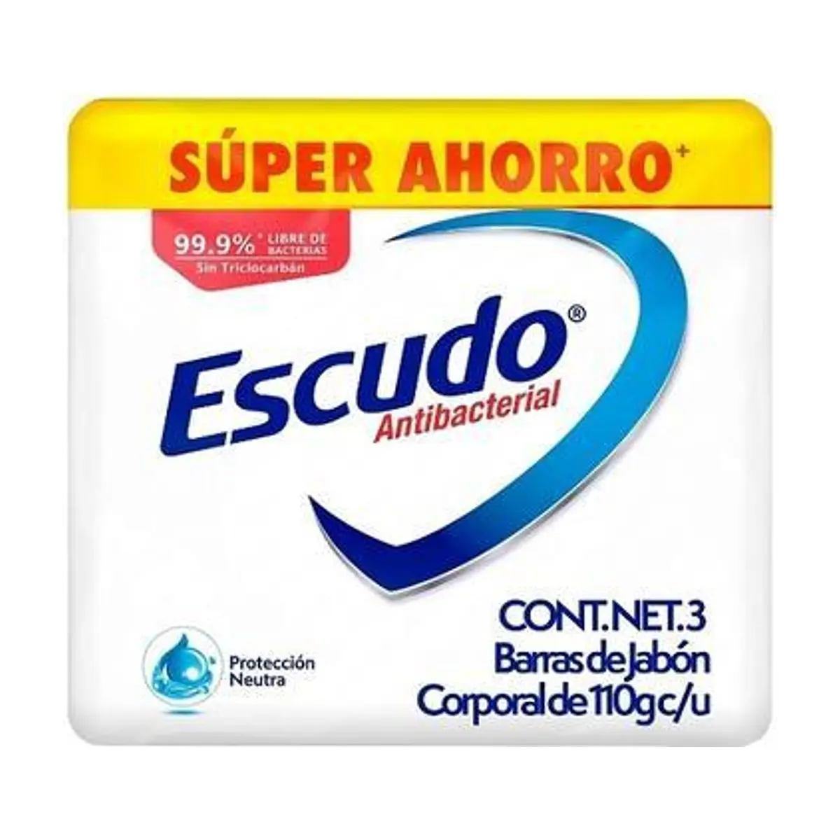 Jabón Escudo Blanco (3u x 110g) AHORRAPACK
