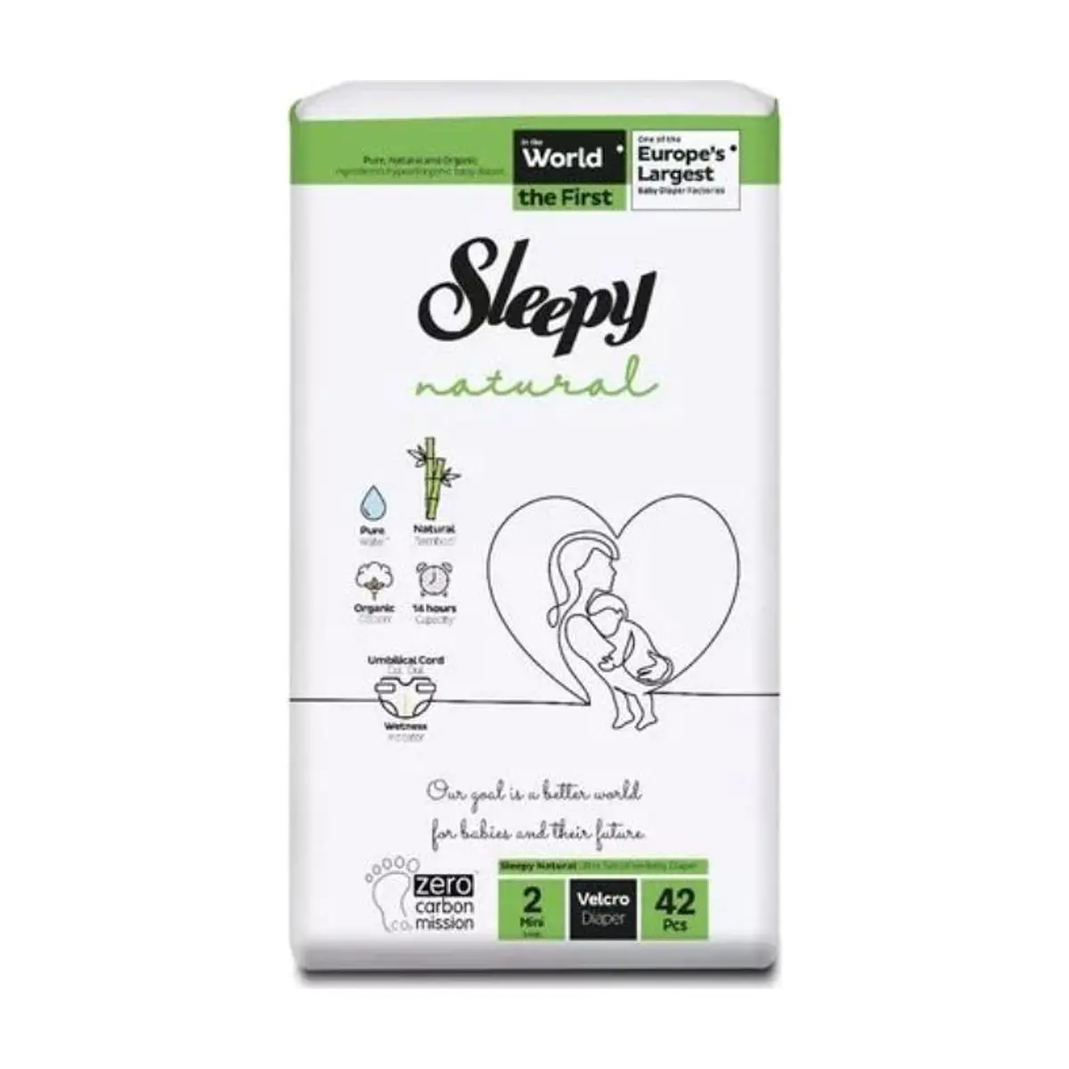 Pañal Sleepy Natural Organic Etapa 2 (42 Uds)