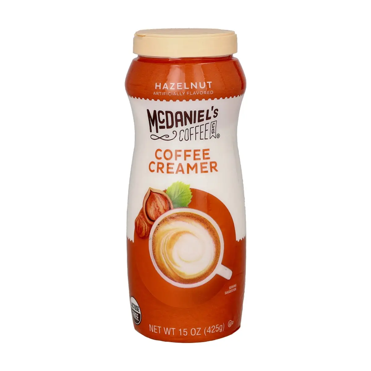 Crema para café sabor avellana McDaniel's Coffee (425 g / 15 oz)