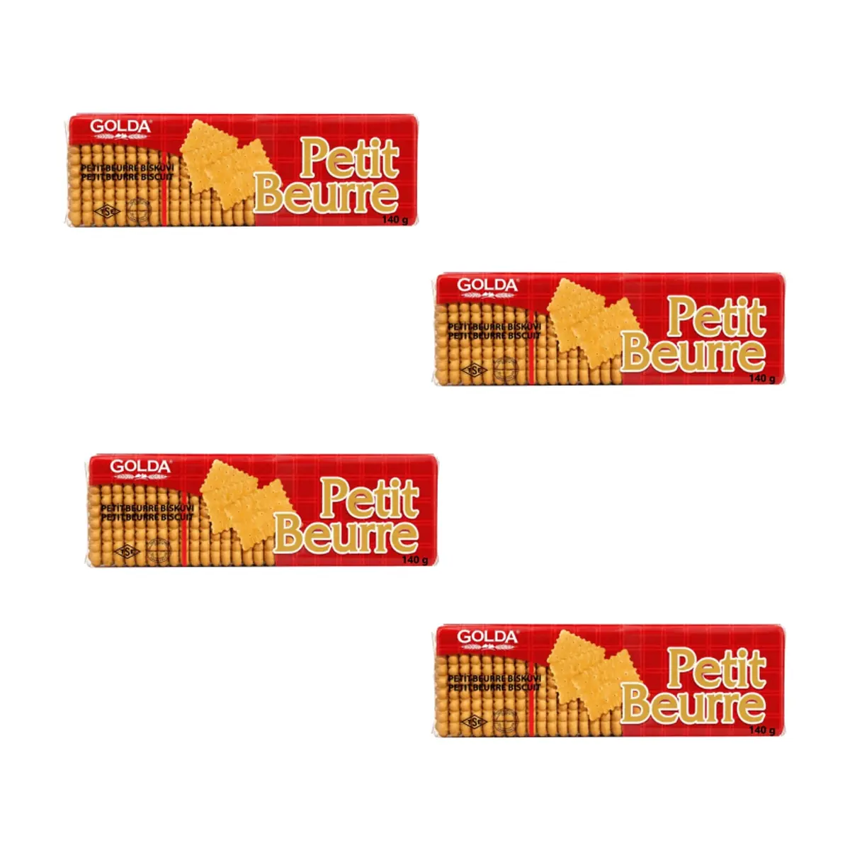 Galletas lechosas Petit Beurre Golda (4 x 140 g / 4.93 oz)
