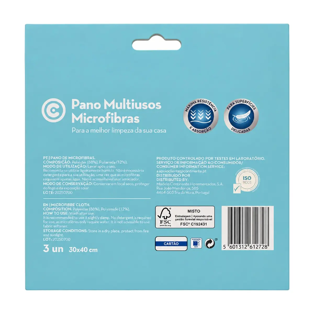 Paño multiusos de microfibra Continente (3 U) - Thumbnail 2