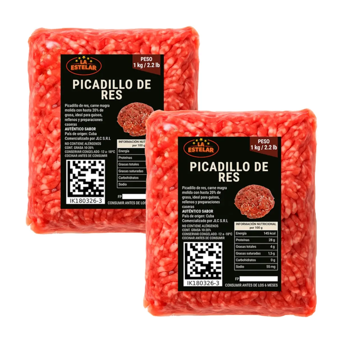 Picadillo de res La Estelar (2 x 1 kg / 2.2 lb) - Imagen 1