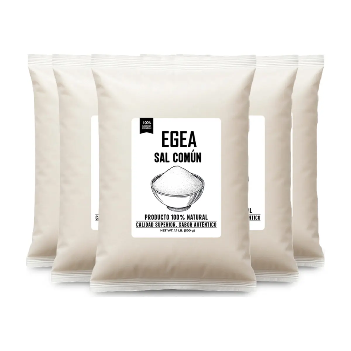 Sal común EGEA (5 x 500 g / 1.1 lb)