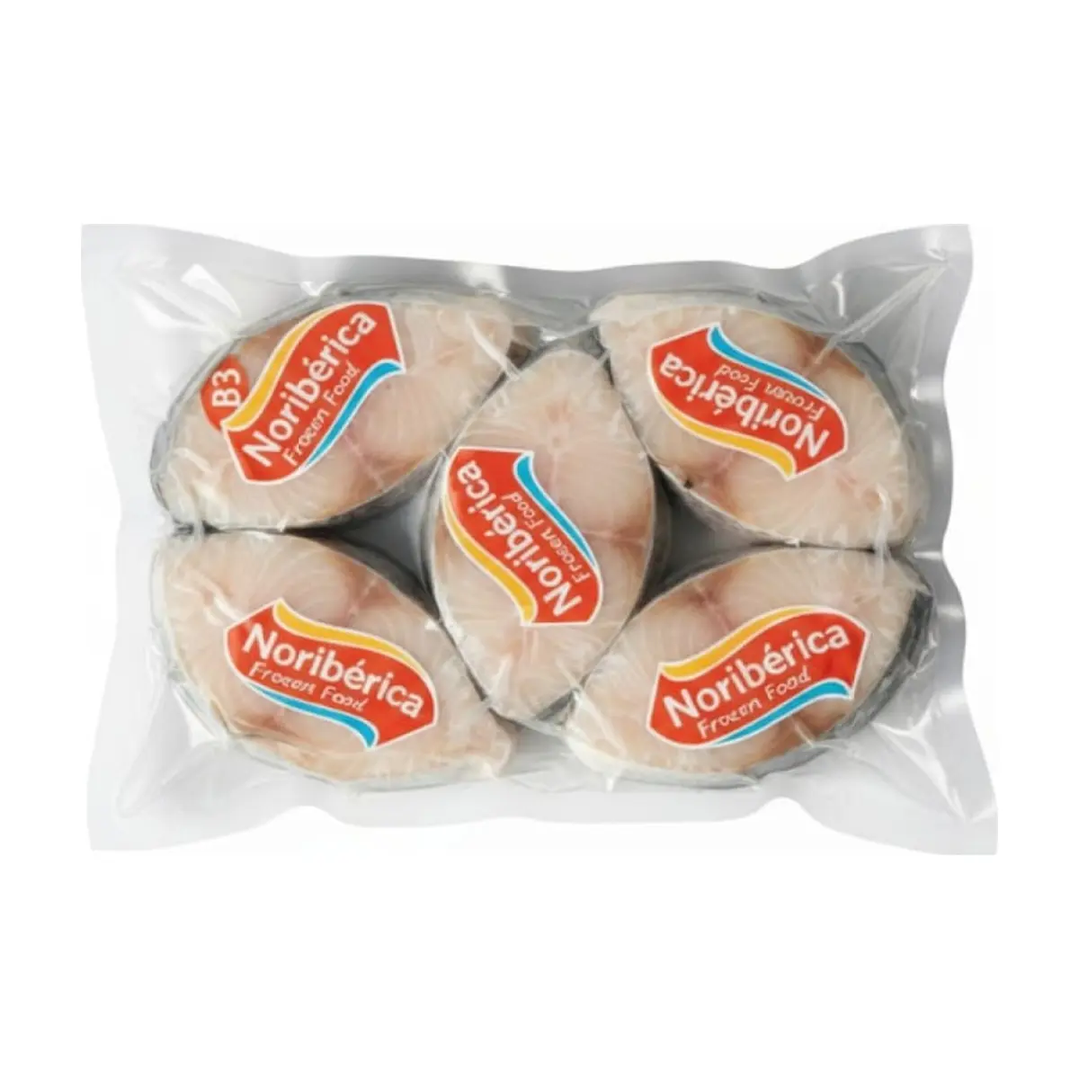 Rodaja de merluza argentina ultracongelada Noribérica (500 g / 1.1 lb) - Imagen 1