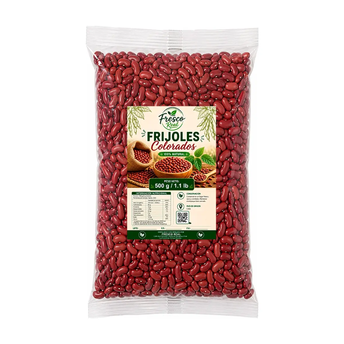Frijoles colorados Fresco Real (500 g / 1.1 lb)
