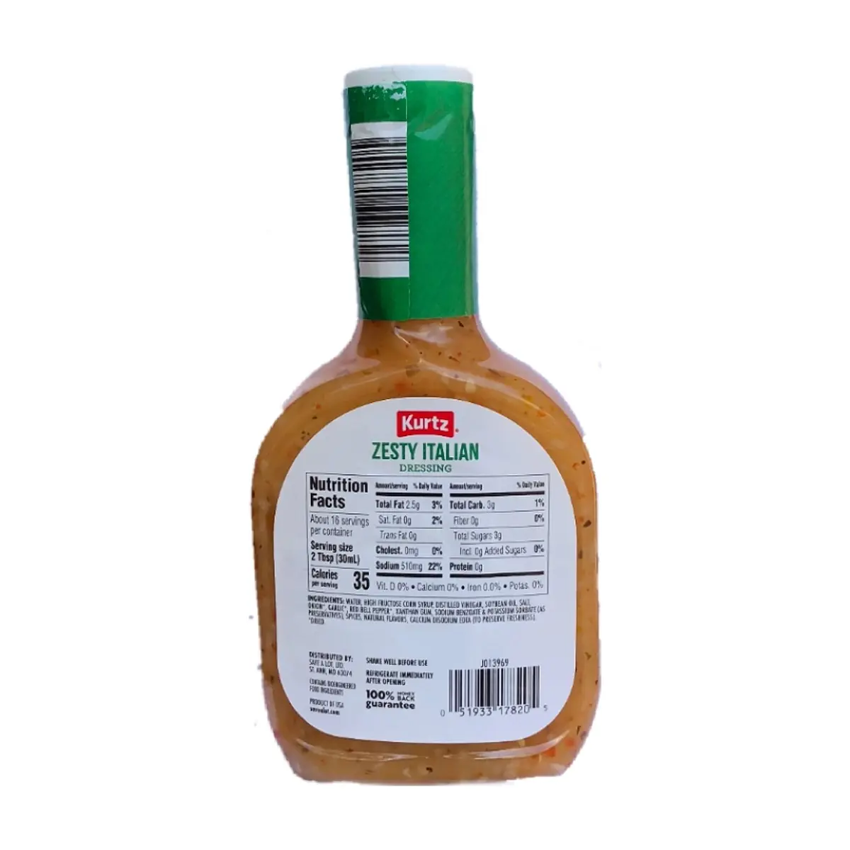 Aderezo picante italiano Kurtz (473 ml / 16 fl. oz) - Thumbnail 3