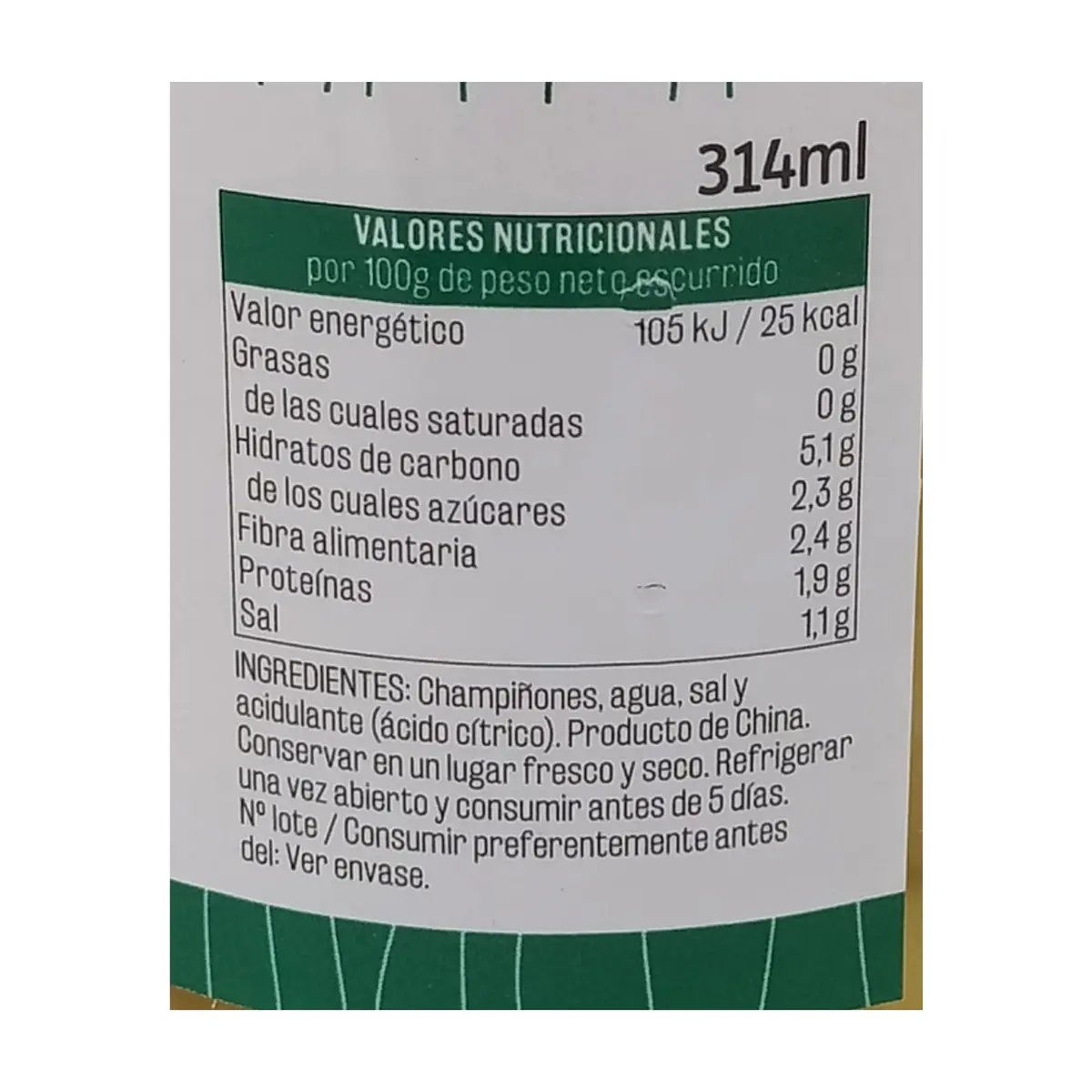 Champiñon entero Vima Foods (280 g / 9.87 oz) - Thumbnail 3