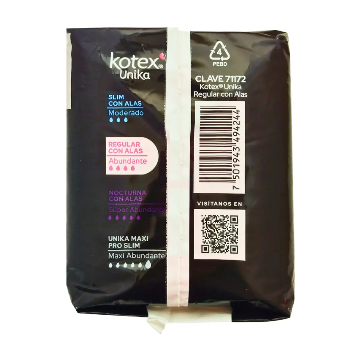 Almohadillas sanitarias regular con alas Kotex Unika (8 U) - Thumbnail 9