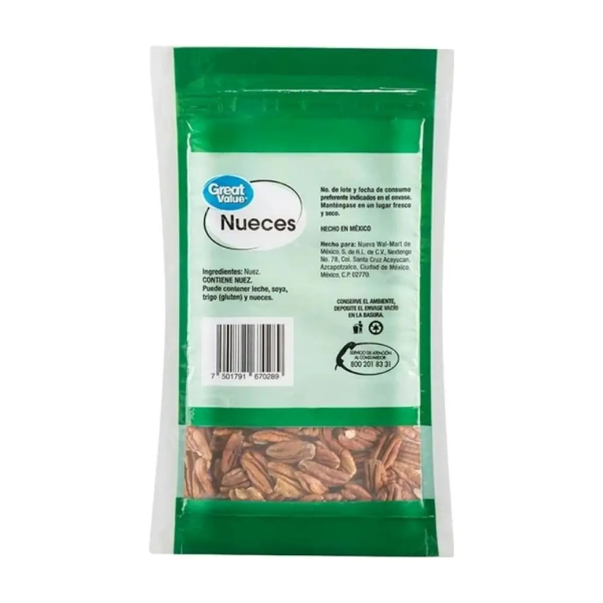 Nueces Great Value (100 g / 3.5 oz) - Miniatura 2