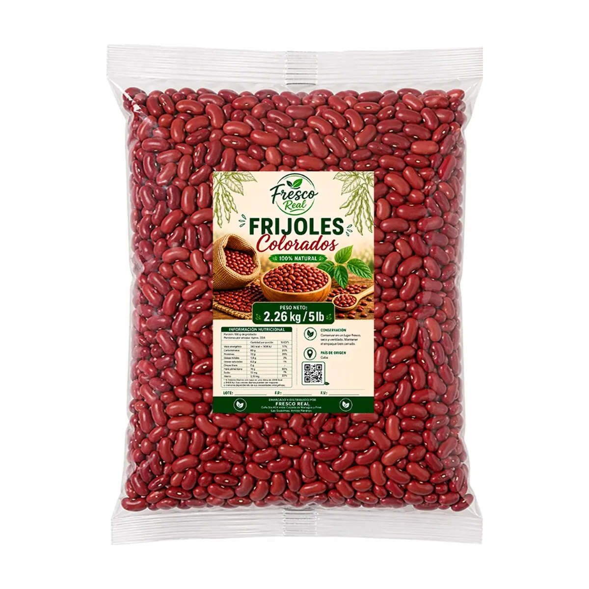 Frijoles colorados Fresco Real (2.26 kg / 5 lb)