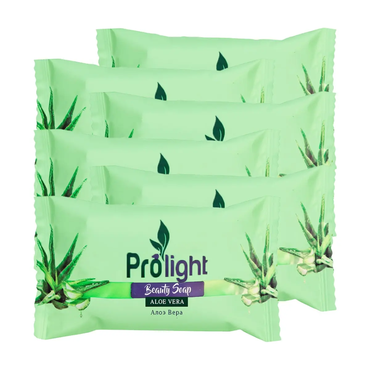 Jabón de belleza con fragancia aloe vera Prolight (6 x 100 g / 3.52 oz)