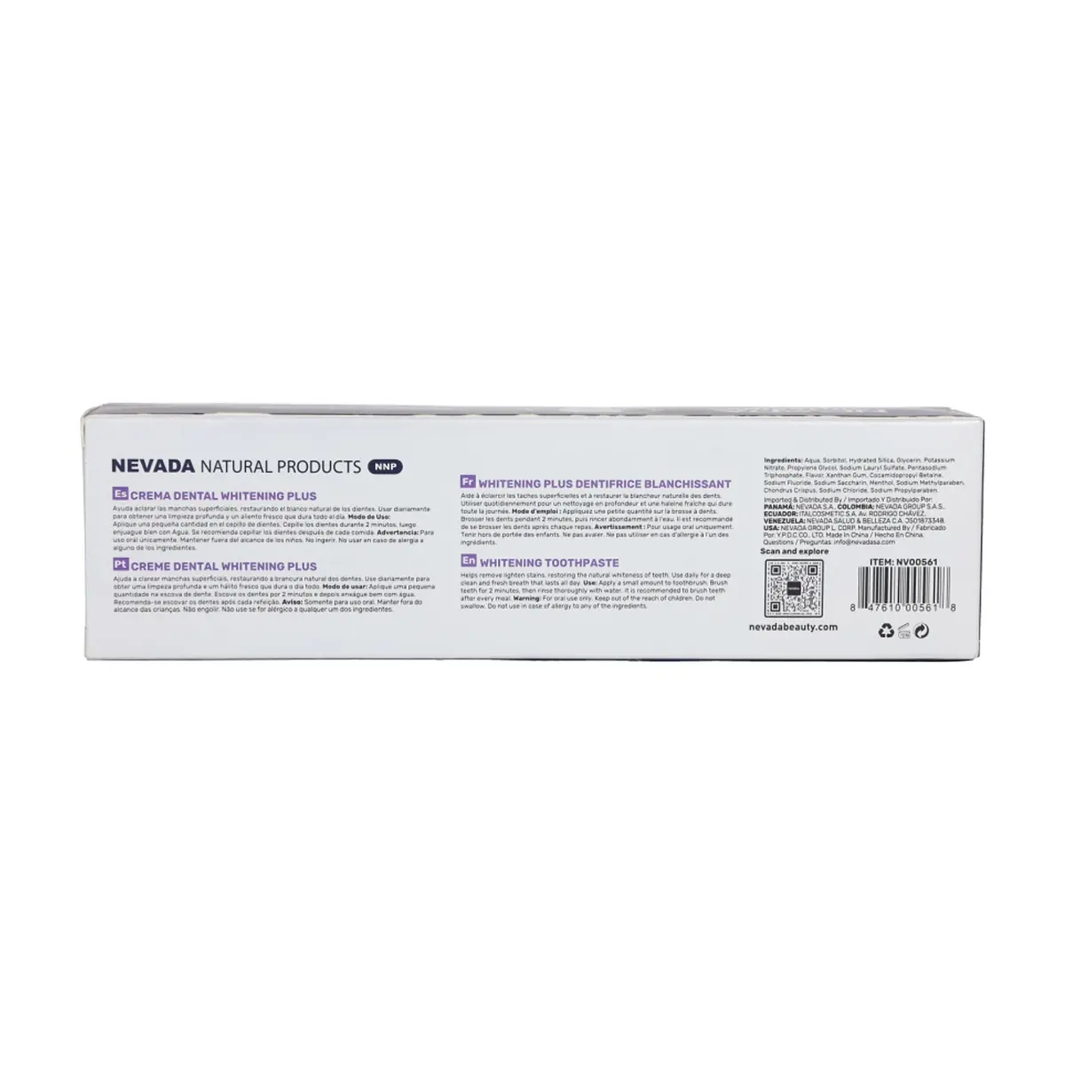 Pasta dental blanqueadora + sensible Nevada (100 g / 2.50 oz) - Thumbnail 2