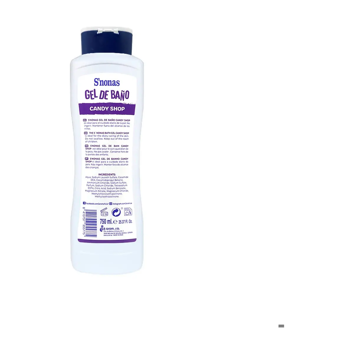 Gel de baño Candy Shop S'nonas (750 ml) - Thumbnail 2