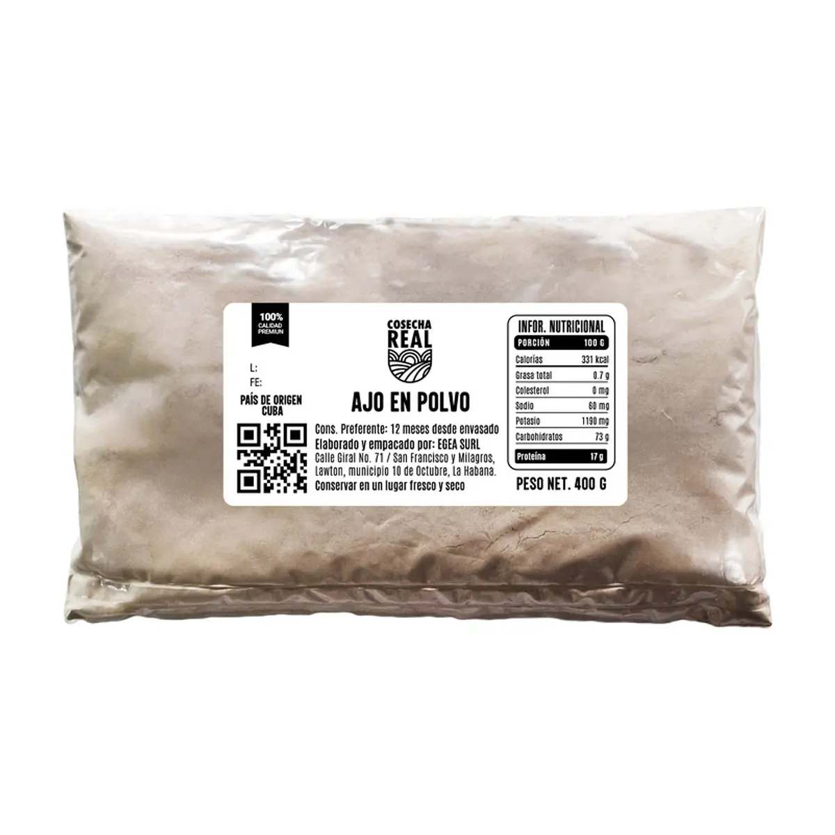 Ajo en polvo Cosecha Real (400 g / 14.1 oz) - Thumbnail 2
