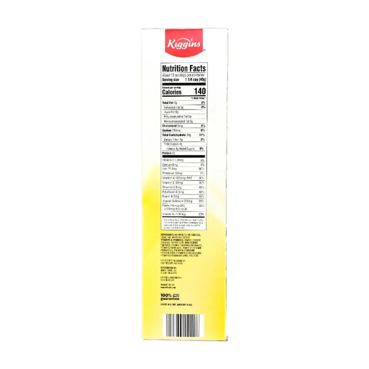 Cereal de maíz tostado Kiggins (510 g / 1.12 lb) - Thumbnail 6