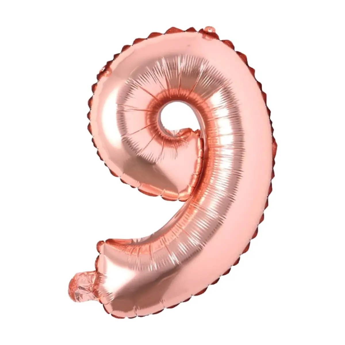 Globo rosa oro 16" número 9 Balloon