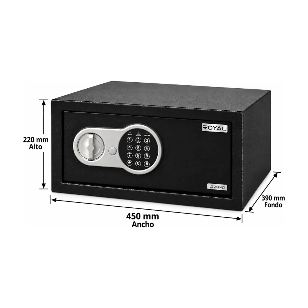 Caja fuerte digital para el hogar Royal RCF24L - Thumbnail 2