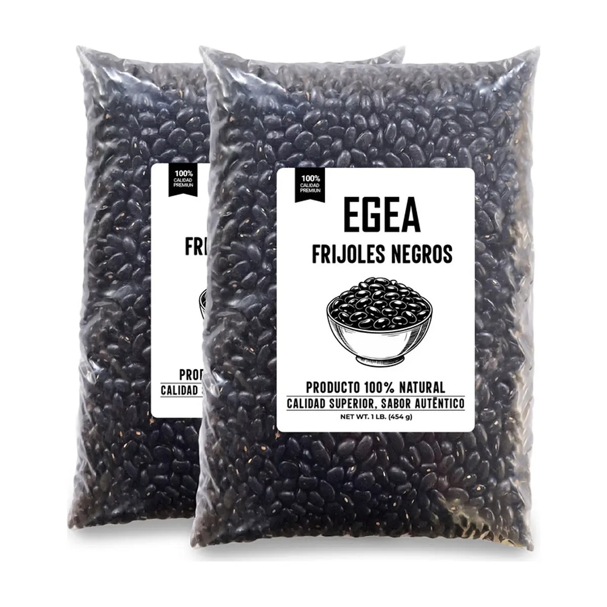 Frijoles negros EGEA (2 x 454 g / 1 lb)