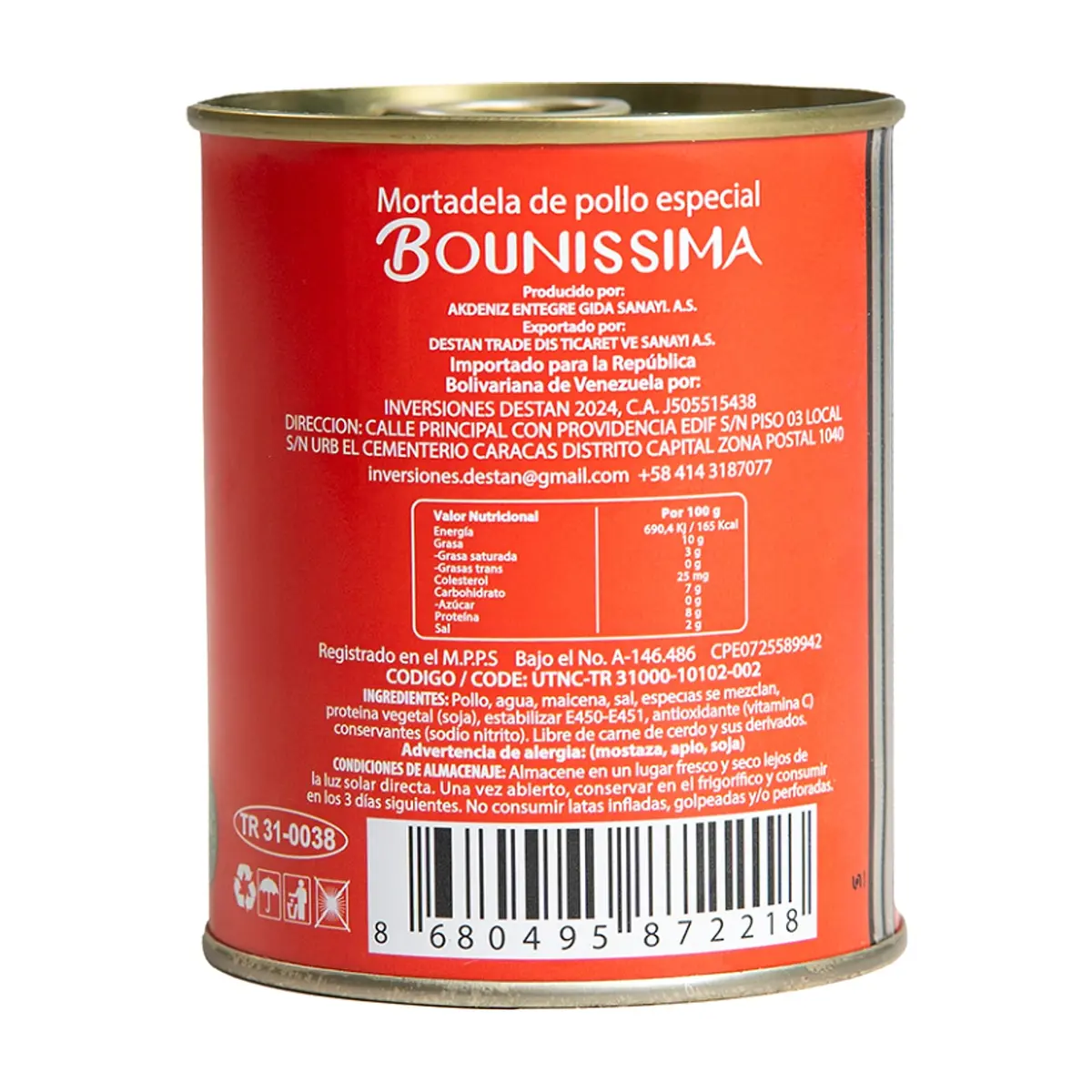 Mortadela de pollo especial Bounissima (340 g / 11.99 oz) - Thumbnail 2