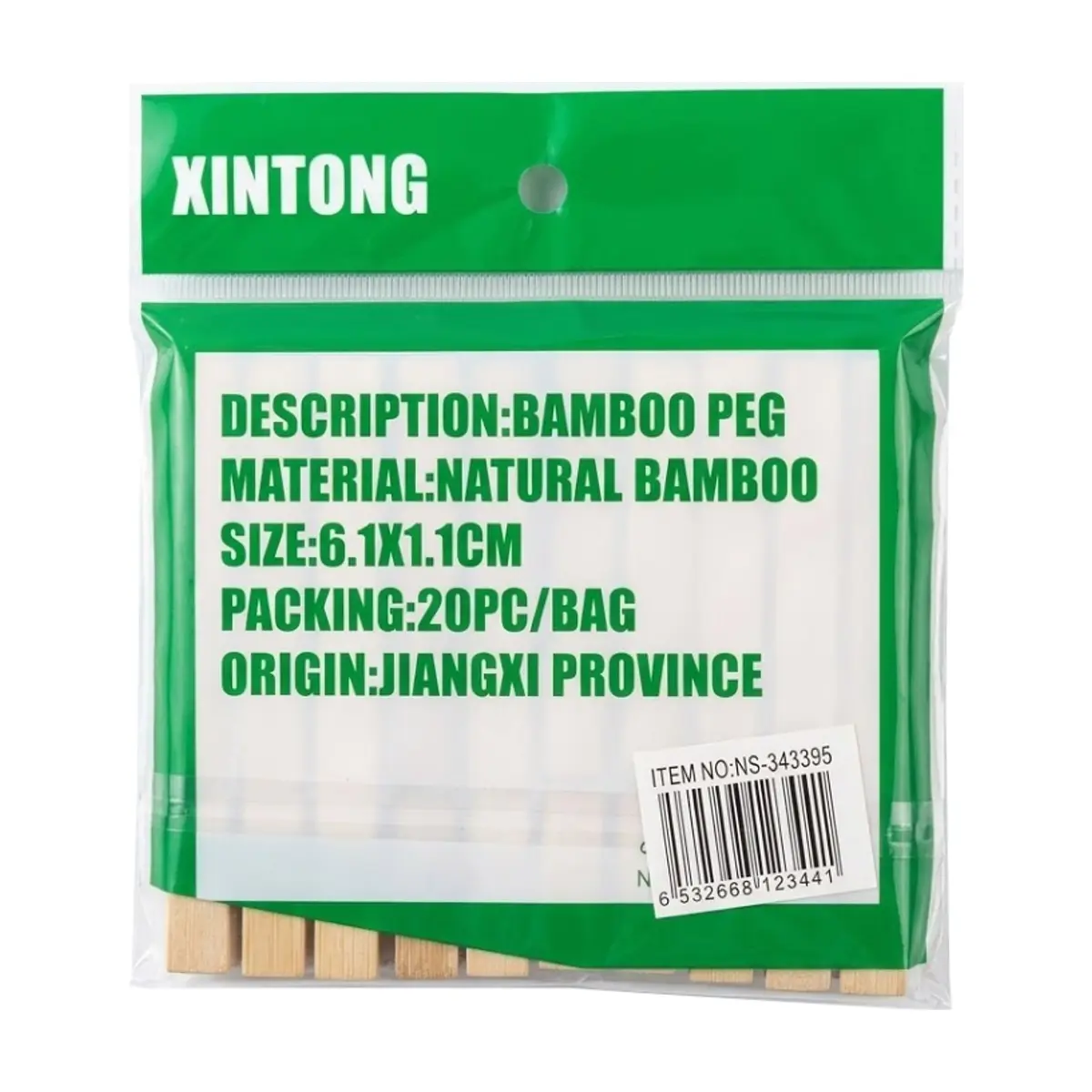 Horquillas de bambú natural Xintong (20 U) - Thumbnail 2