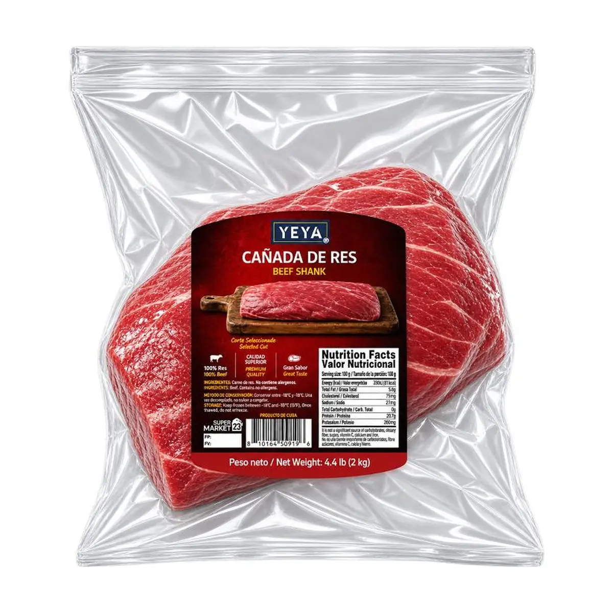 Cañada de res YEYA (2 kg / 4.4 lb) - Miniatura 1