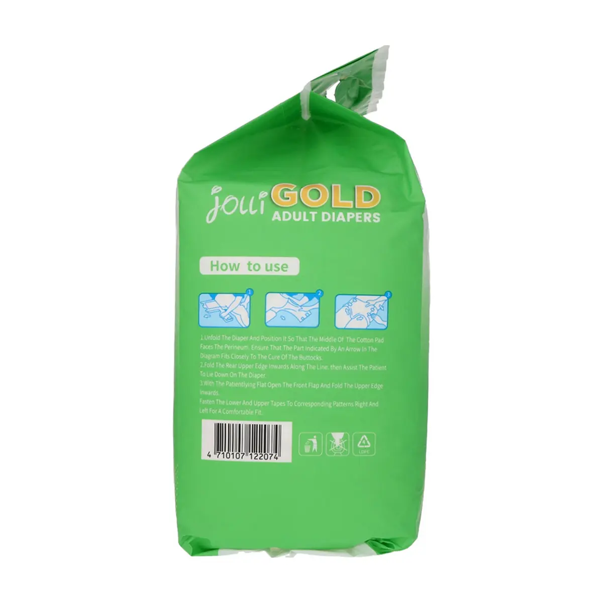 Pañales para adultos talla L Jolli Gold (8 U) - Thumbnail 4