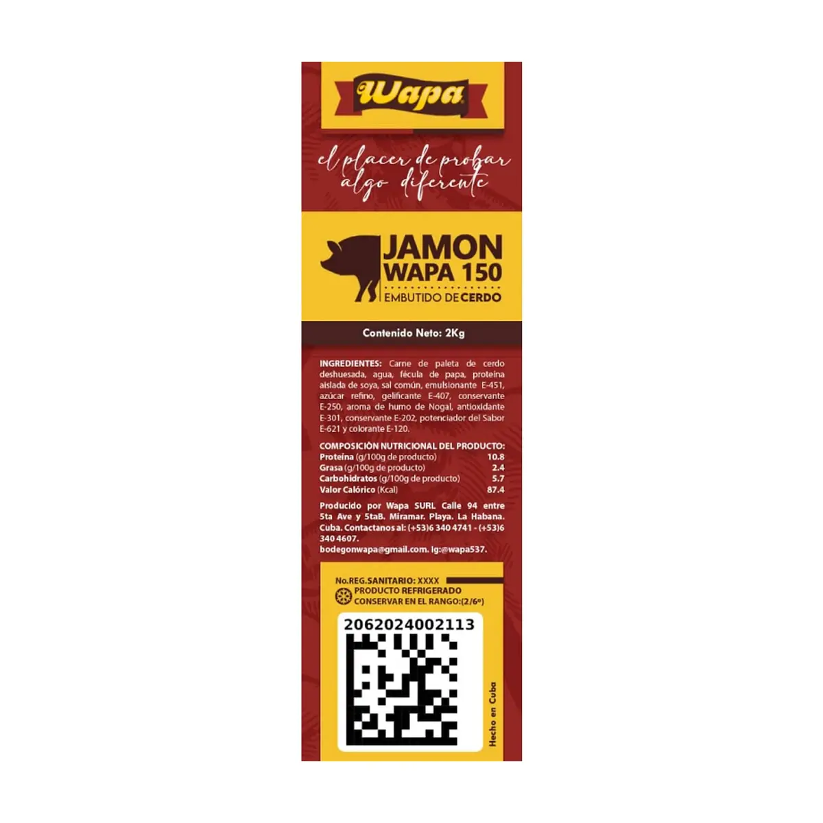 Jamón 150 Wapa (2 kg / 4.4 lb) - Thumbnail 5