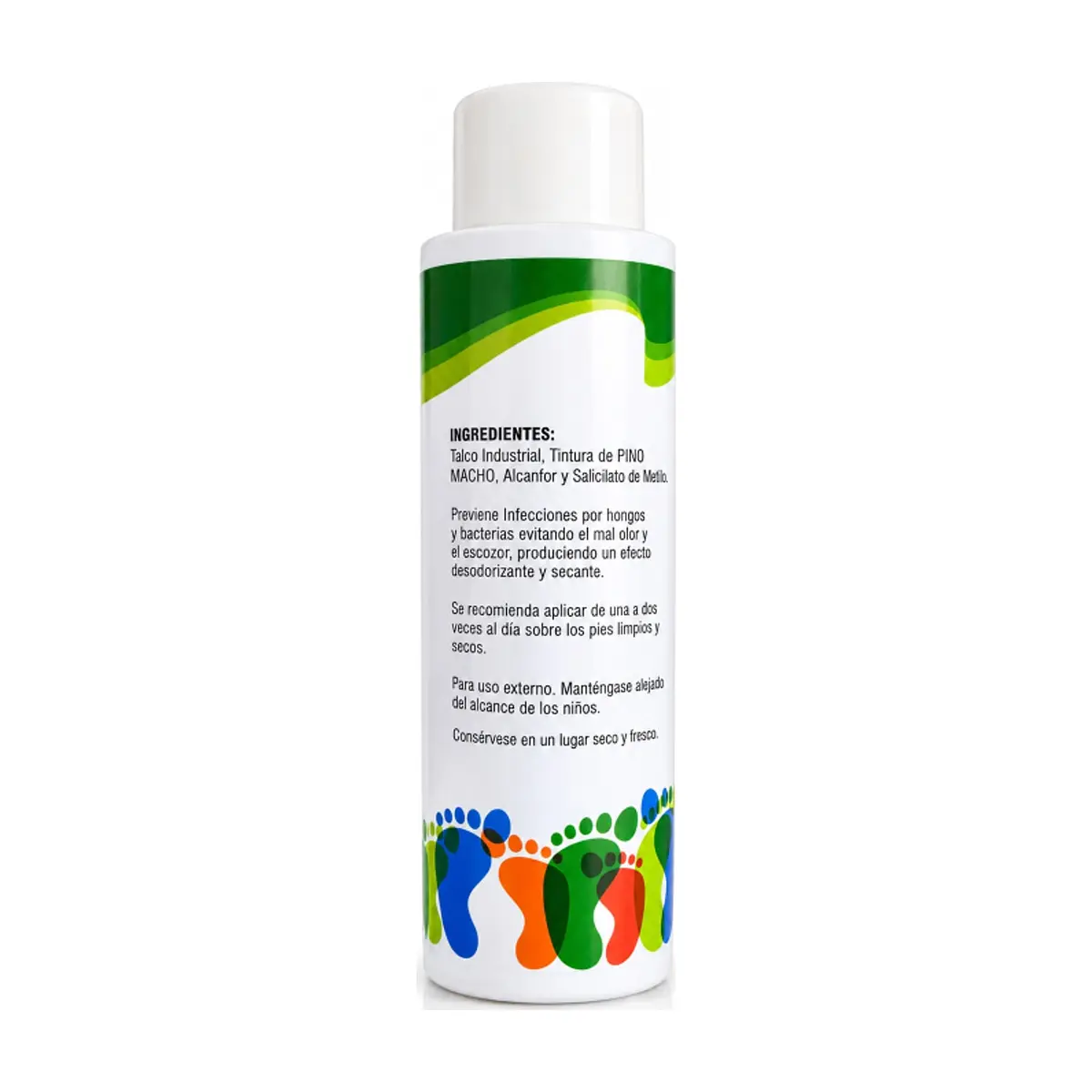 Talco para pies antifúngico y desodorante con pino macho Labiofam (240 g / 8.47 oz) - Miniatura 2