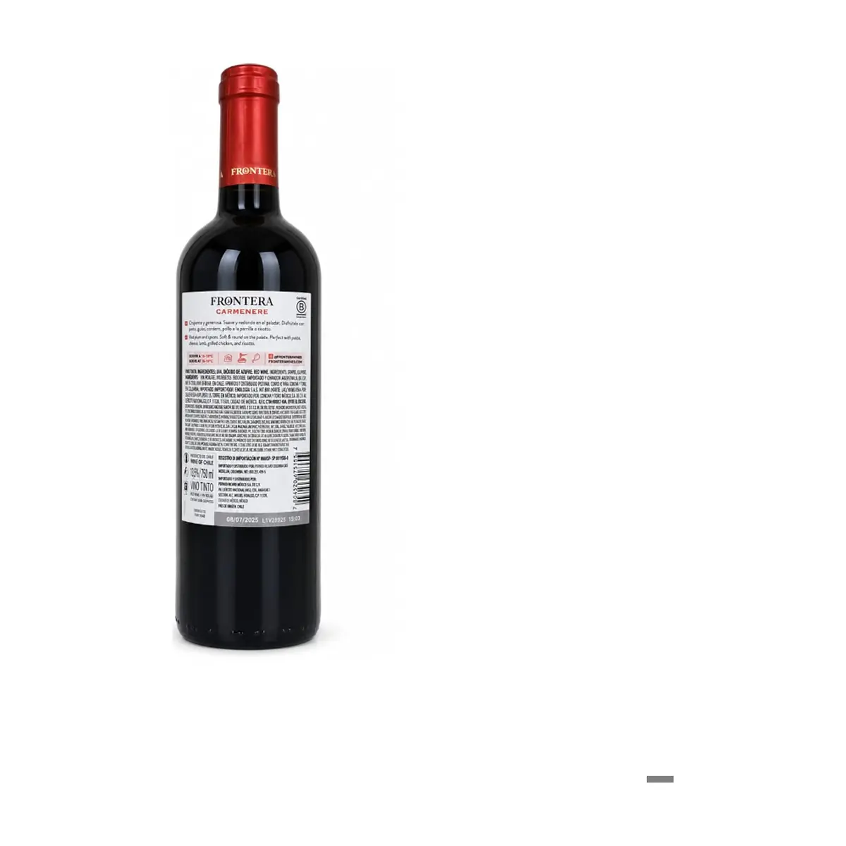 Vino tinto Carmenere Frontera (750 ml) - Thumbnail 2
