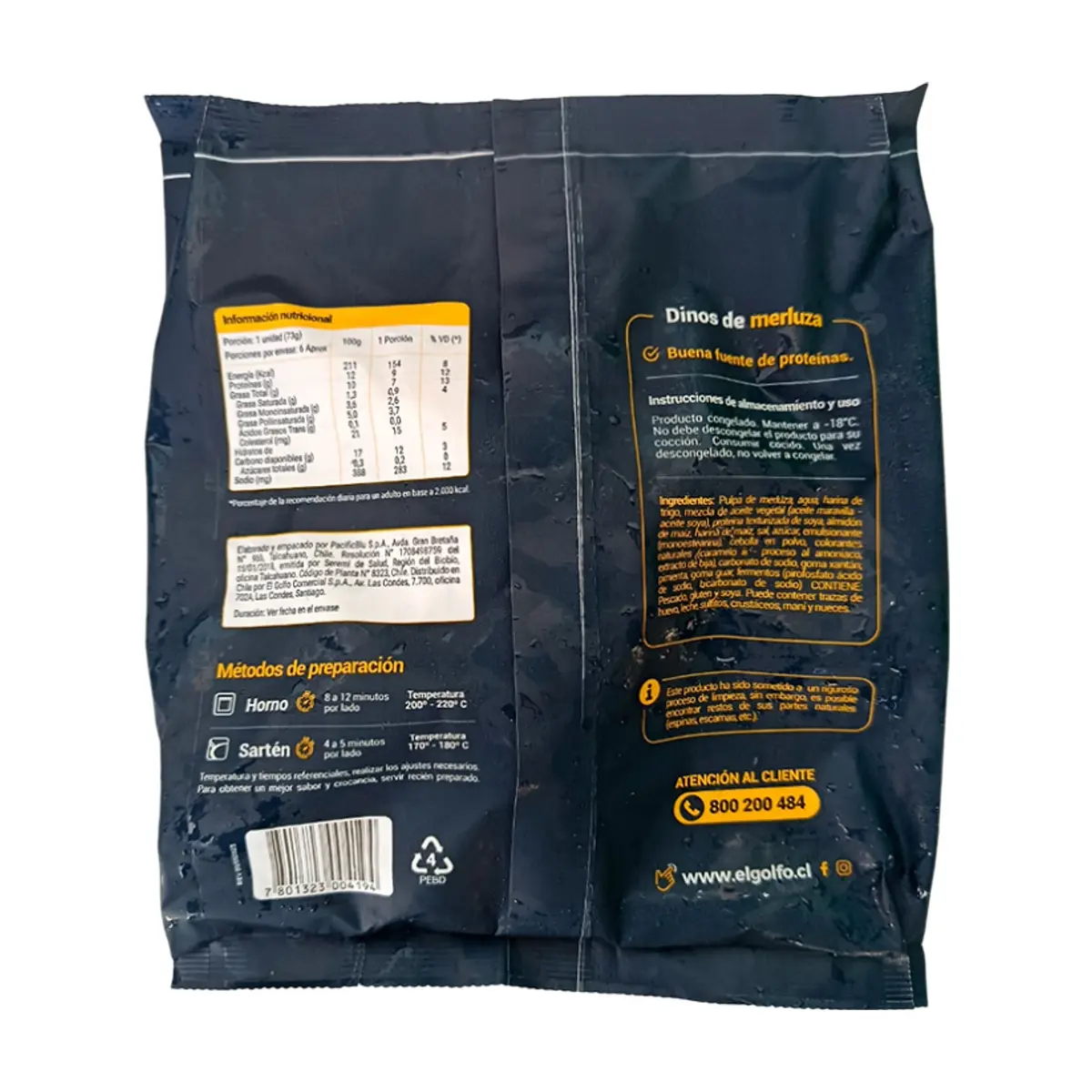 Dinos -nuggets- de merluza El Golfo (440 g / 15.5 oz) - Thumbnail 2