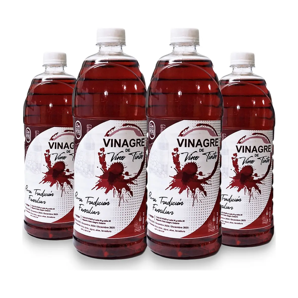 Vinagre de vino tinto Don Roy (4 x 1 L)