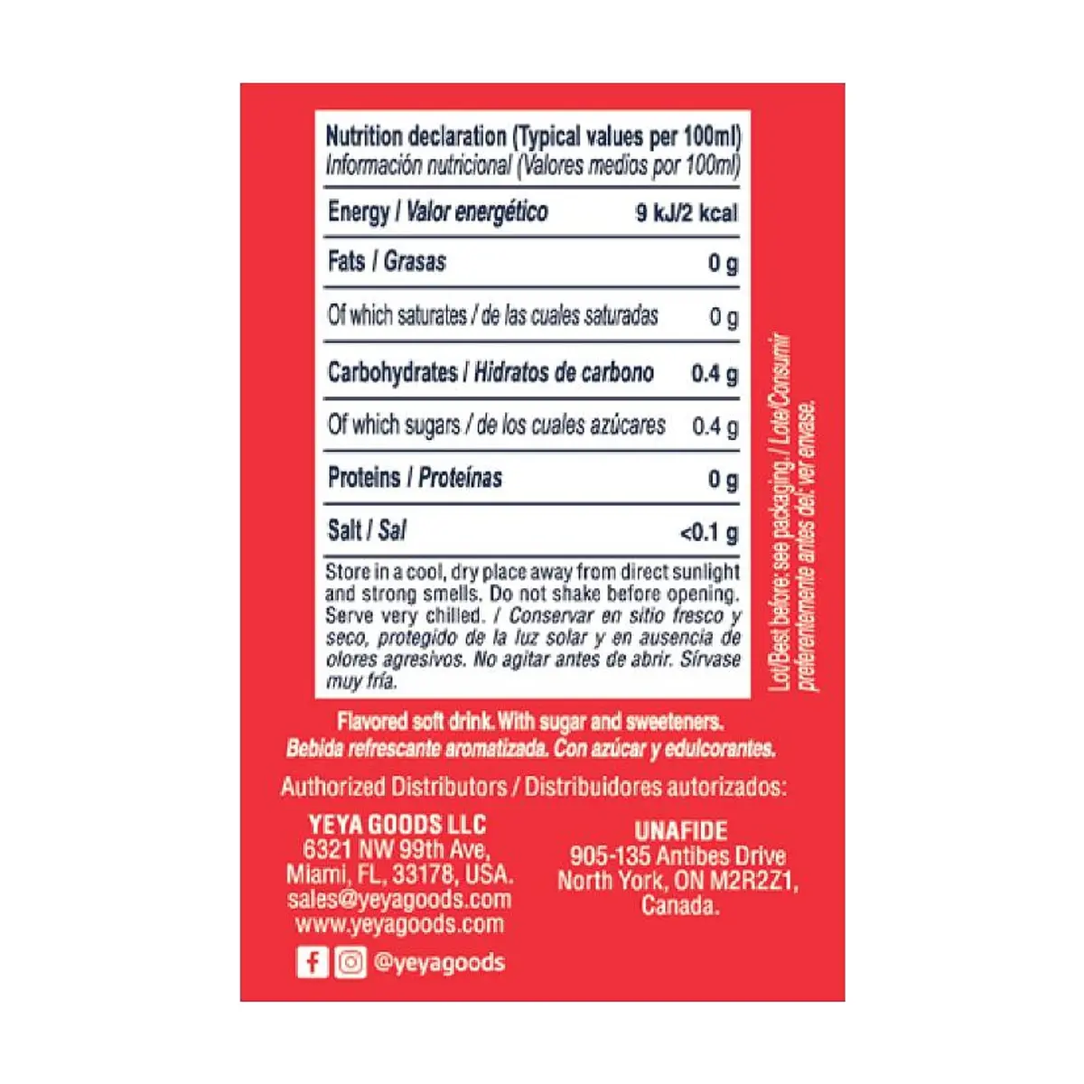 Refresco gaseado de cola YEYA (1.5 L / 50.7 fl oz) - Thumbnail 3