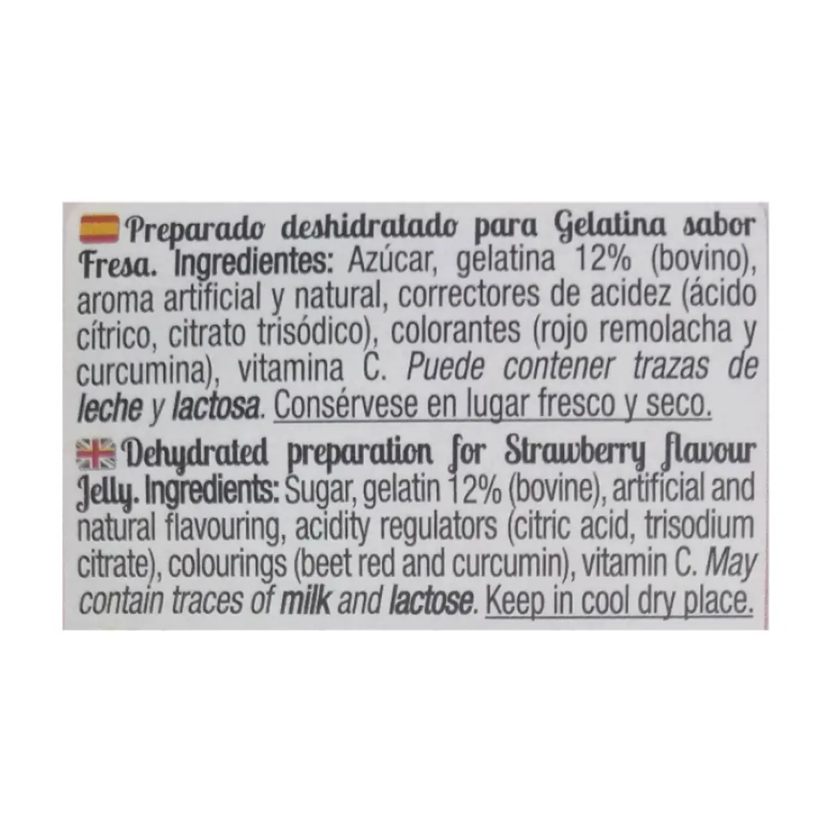 Gelatina sabor fresa Calnort (170 g / 6 oz) - Thumbnail 2
