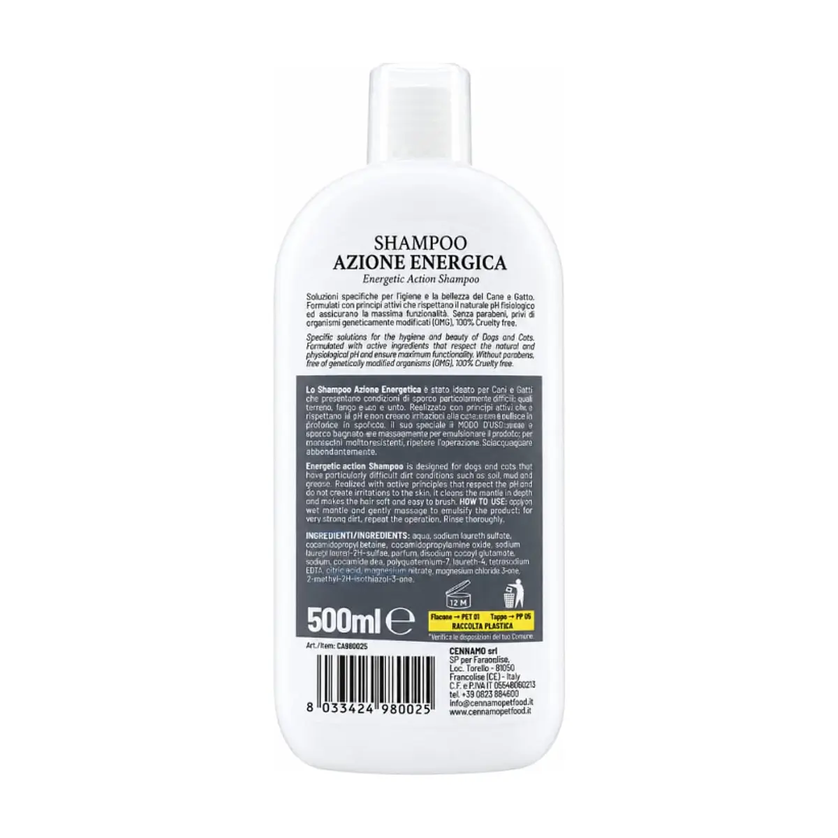 Champú para perros de acción energizante Prestige (500 ml / 16.90 oz) - Thumbnail 2