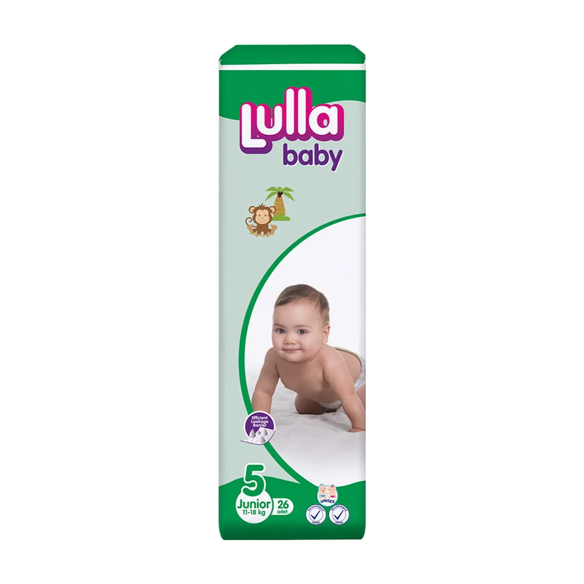 Pañales desechables - culeros - para bebé etapa 5 Lulla Baby Junior (5 x 26 U) - Thumbnail 4